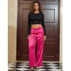 image:imagePerfashion Women Backless Crop Tops Open Tie Back Shirt Basic Long Sleeve Tee Rave Going Out OutfitsBlack 01931