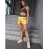 image:imagePerfashion Women Satin Shorts Silk Dolphin Boxer Shorts Metallic Going Out Streetwear Athletic Festival Dance ShortGold