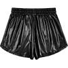 image:imagePerfashion Womens Metallic Shorts Summer Sparkly Hot Outfit Shiny Short PantsBlack13