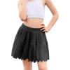 image:imagePerfashion Girls Tennis Skirts Ruffle Athletic Skort Tulle Pleated Skirt with Shorts Pockets 413YBlack Skorts 03932