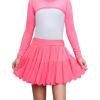 image:imagePerfashion Girls Tennis Skirts Ruffle Athletic Skort Tulle Pleated Skirt with Shorts Pockets 413YHot Pink Skorts 12932