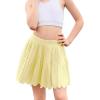 image:imagePerfashion Girls Tennis Skirts Ruffle Athletic Skort Tulle Pleated Skirt with Shorts Pockets 413YYellow Skorts 59932