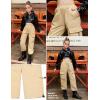 image:imagePerfashion Cargo Pants for Girls Hip Hop Dance Metallic Y2K Neon Drawstring Parachute Wide Leg Jogger 413YCargo Khaki 06921
