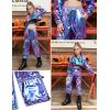 image:imagePerfashion Cargo Pants for Girls Hip Hop Dance Metallic Y2K Neon Drawstring Parachute Wide Leg Jogger 413YMetallic Laser Blue13919