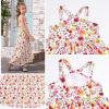image:imagePerfashion Girls Maxi Long Dress Summer Casual Spaghetti Strap Sleeveless A Line Side Cutouts Sundress for 615 YearsColorful Flowers K43