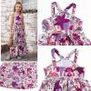 image:imagePerfashion Girls Maxi Long Dress Summer Casual Spaghetti Strap Sleeveless A Line Side Cutouts Sundress for 615 YearsFloral Print K44