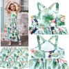 image:imagePerfashion Girls Maxi Long Dress Summer Casual Spaghetti Strap Sleeveless A Line Side Cutouts Sundress for 615 YearsTropical Toucan G59