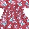 image:imagePerfashion Girls Summer Dresses Printed Casual Loose Sundress Smocked Waist RollSleeveRed Hawaiian 38d