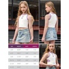 image:imagePerfashion Girls Ribbed Mock Turtleneck Crop Tank Top Sleeveless Ribbed Knit Basic SlimFit Layering Tops 413YWhite Disco Cowgirls
