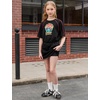 image:imagePerfashion Girls Summer 2 Piece Outfits 80s 90s Tracksuit Windbreaker amp Short Sets Hip Hop Dance 413YGame 51c