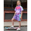 image:imagePerfashion Girls Summer 2 Piece Outfits 80s 90s Tracksuit Windbreaker amp Short Sets Hip Hop Dance 413YPurple 16413