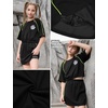 image:imagePerfashion Girls Summer 2 Piece Outfits 80s 90s Tracksuit Windbreaker amp Short Sets Hip Hop Dance 413YSardine 57c