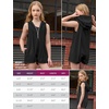 image:imagePerfashion Girls Summer Athletic Romper Shorts Hooded Jumpsuits Soft Sleeveless Overall With Pockets 413YBlack