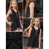 image:imagePerfashion Girls Summer Athletic Romper Shorts Hooded Jumpsuits Soft Sleeveless Overall With Pockets 413YBlack