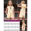 image:imagePerfashion Girls Summer Athletic Romper Shorts Hooded Jumpsuits Soft Sleeveless Overall With Pockets 413YCreamy White