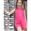 image:imagePerfashion Girls Summer Athletic Romper Shorts Hooded Jumpsuits Soft Sleeveless Overall With Pockets 413YHot Pink