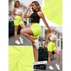 image:imagePerfashion Women Satin Shorts Silk Dolphin Boxer Shorts Metallic Going Out Streetwear Athletic Festival Dance ShortNeon Yellow416