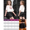 image:imagePerfashion Girls Athletic Running Shorts with Liner Quick Dry Flowy 2 in 1 Soccer Volleyball Basketball Gym Pockets 413YBlack