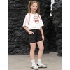 image:imagePerfashion Girls Athletic Running Shorts with Liner Quick Dry Flowy 2 in 1 Soccer Volleyball Basketball Gym Pockets 413YBlack