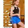 image:imagePerfashion Girls Athletic Running Shorts with Liner Quick Dry Flowy 2 in 1 Soccer Volleyball Basketball Gym Pockets 413YBlue