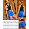 image:imagePerfashion Girls Athletic Running Shorts with Liner Quick Dry Flowy 2 in 1 Soccer Volleyball Basketball Gym Pockets 413YBlue