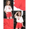 image:imagePerfashion Girls Athletic Running Shorts with Liner Quick Dry Flowy 2 in 1 Soccer Volleyball Basketball Gym Pockets 413YRed