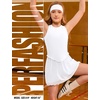 image:imagePerfashion Girls Tennis Dress Athletic Golf Outfit Ballet CrossBackamp Mesh Scalloped Hem with Builtin Shorts 413YWhite 01408