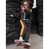 image:imagePerfashion Girls Clothing Sets 2 Piece 80s 90s Outfits Neon Jacket Pants Hip Hop Dance Tracksuit Set 413YBlack