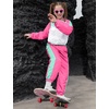 image:imagePerfashion Girls Clothing Sets 2 Piece 80s 90s Outfits Neon Jacket Pants Hip Hop Dance Tracksuit Set 413YHot Pink