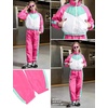 image:imagePerfashion Girls Clothing Sets 2 Piece 80s 90s Outfits Neon Jacket Pants Hip Hop Dance Tracksuit Set 413YHot Pink