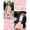 image:imagePerfashion Girls Bubble Skirt Metallic Puff Balloon Cute Mini Skorts Dance Outfits with Shorts 413YPink431