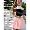 image:imagePerfashion Girls Bubble Skirt Metallic Puff Balloon Cute Mini Skorts Dance Outfits with Shorts 413YPink431