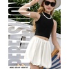 image:imagePerfashion Girls Bubble Skirt Metallic Puff Balloon Cute Mini Skorts Dance Outfits with Shorts 413YWhite431