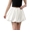 image:imagePerfashion Girls Bubble Skirt Metallic Puff Balloon Cute Mini Skorts Dance Outfits with Shorts 413YWhite431