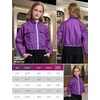 image:imagePerfashion Girls Lightweight UPF50 Sun Protection Jacket Cropped Bomber Zip Up UV Outerwear Coat Kids 413YDeep Purple