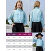 image:imagePerfashion Girls Lightweight UPF50 Sun Protection Jacket Cropped Bomber Zip Up UV Outerwear Coat Kids 413YLight Blue