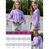 image:imagePerfashion Girls Lightweight UPF50 Sun Protection Jacket Cropped Bomber Zip Up UV Outerwear Coat Kids 413YLight Purple