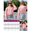 image:imagePerfashion Girls Lightweight UPF50 Sun Protection Jacket Cropped Bomber Zip Up UV Outerwear Coat Kids 413YPink