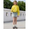 image:imagePerfashion Girls Lightweight UPF50 Sun Protection Jacket Cropped Bomber Zip Up UV Outerwear Coat Kids 413YYellow