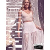 image:imagePerfashion Womens Lace Sheer Maxi Skirts Concert Boho Western  Polka Dots BuiltIn Shorts Elastic Waistband See Through Festivals GothicWhite03930